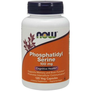 Now Foods Fosfatydyloseryna 100 mg z choliną i inozytolem, 120 kapsułek