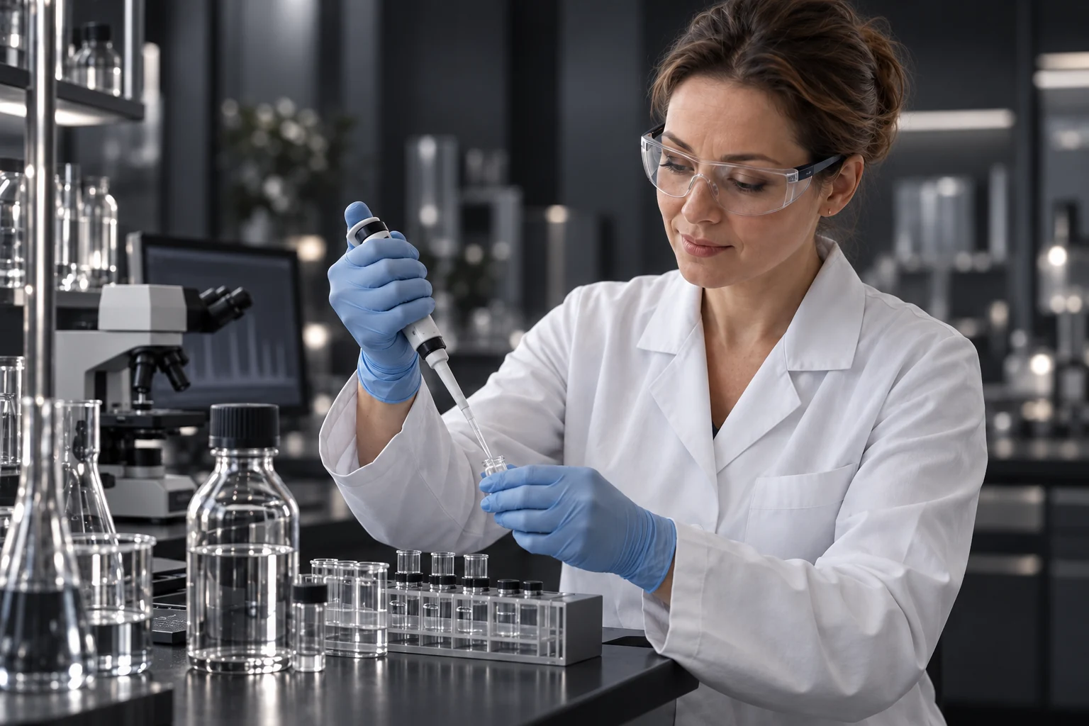 Badania laboratoryjne srebra koloidalnego Vitacolloids – zdjęcie ilustracyjne